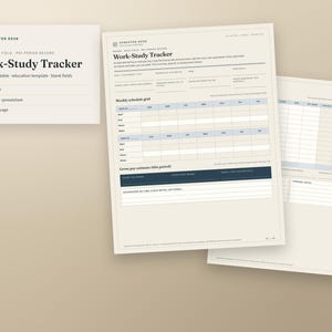 Spårning av arbets- och studietimmar | Löneperiodlogg och schemaläggningsrutnät | US Letter PDF