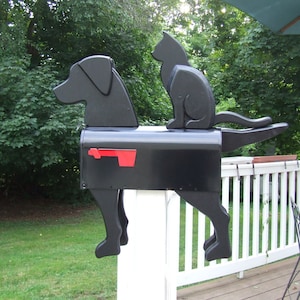 Black Dog & Cat Mailbox - Banksville79 Exclusive - FREE Shipping