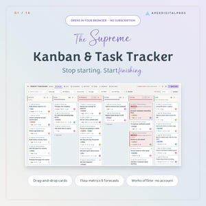 Kanban-uppgiftsmall, teamuppgiftsspårare, Kanban-instrumentpanel, projektledning, digital Kanban-tavla