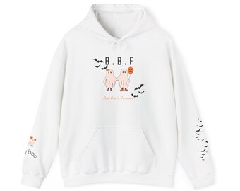 BFF Ghost Hoodie, Spooky Season Sweatshirt, Halloween Pullover (Unisex)