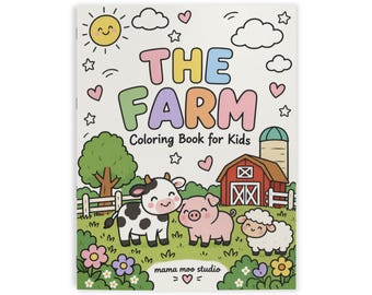 Farm kids coloring book