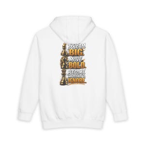 Chess Lover Hoodie | Dream Big, Move Bold, Become Impossible to Ignore (Heavyweight Fleece)