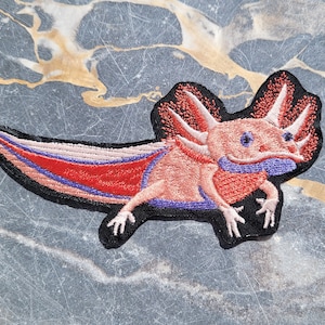 Axolotl Embroidered Patch