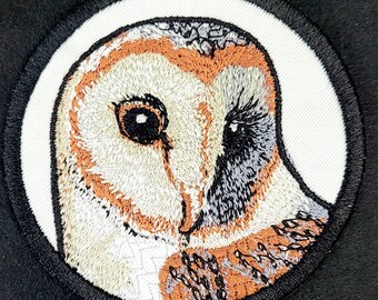 Barn Owl Embroidered Patch