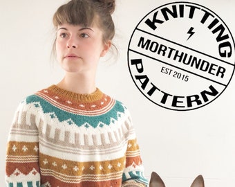 DK Sanguine Sweater Knitting Pattern by Morthunder