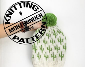 Cactus Knitting Beanie Pattern by Morthunder