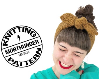 Steffy Knitting Headband Pattern by Morthunder