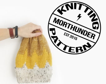 Scallops Knitting Beanie Pattern by Morthunder