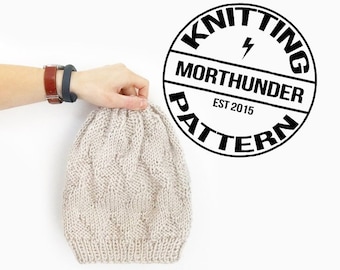 Adorable Textured Chevron Knitting Beanie Pattern by Morthunder