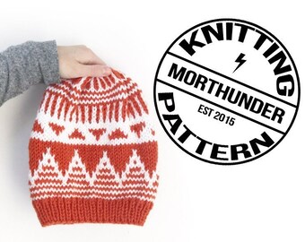 My Favorite Triangle Beanie Knitting Pattern by Morthunder