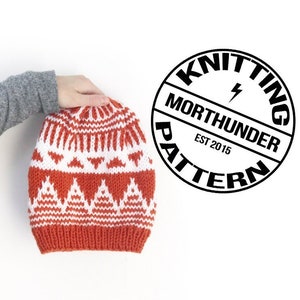 My Favorite Triangle Beanie Knitting Pattern by Morthunder
