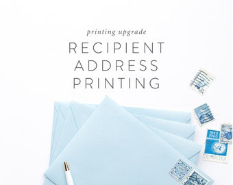 Printing Upgrade: Recipient Address Printing, Guest Addressing