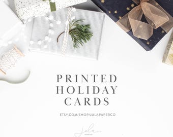 Printed Holiday Cards: Purchase This Listing for Printed Holiday Cards & Envelopes