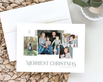 Gallery Holiday Card, Family Photo Card, Multi Photo Christmas Card, Holiday Photo Card, Christmas Photo, Gallery Wall, Elegant Holiday Card