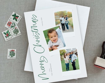 Snapshots Holiday Card, Christmas Card, Family Photo Card, Holiday Photo Card, Multi-Photo, Modern Holiday Card, Instagram Holiday