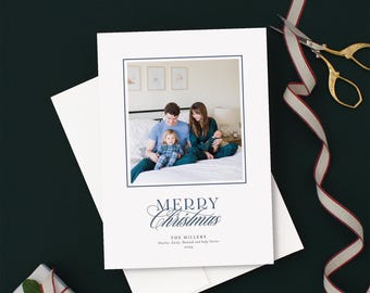 Classic Christmas Holiday Photo Card