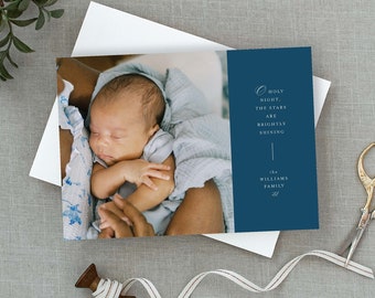 O Holy Night Christmas Photo Card