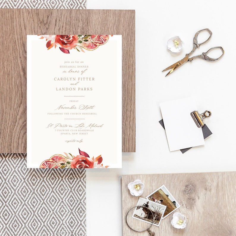 Fall Engagement Party Invitation Autumn Bridal Shower Etsy