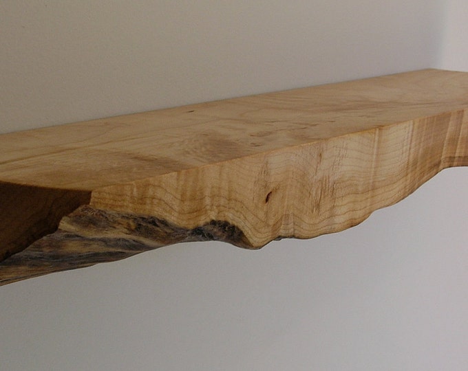 Live Edge Maple Shelf Etsy