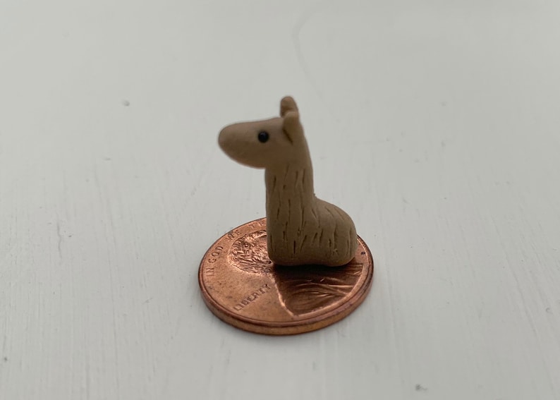 Miniature Llama Figurine Handmade Llama Mini Llama Terrarium Etsy