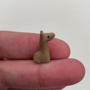 Miniature Llama Figurine, Handmade Llama Mini, Llama terrarium figure