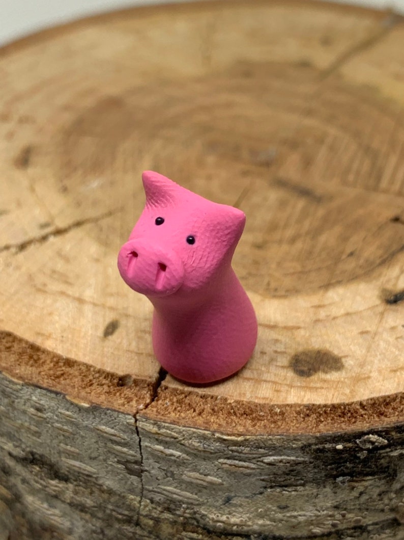 Miniature Pig Figurine Tiny Pig Piglet Figurine Etsy