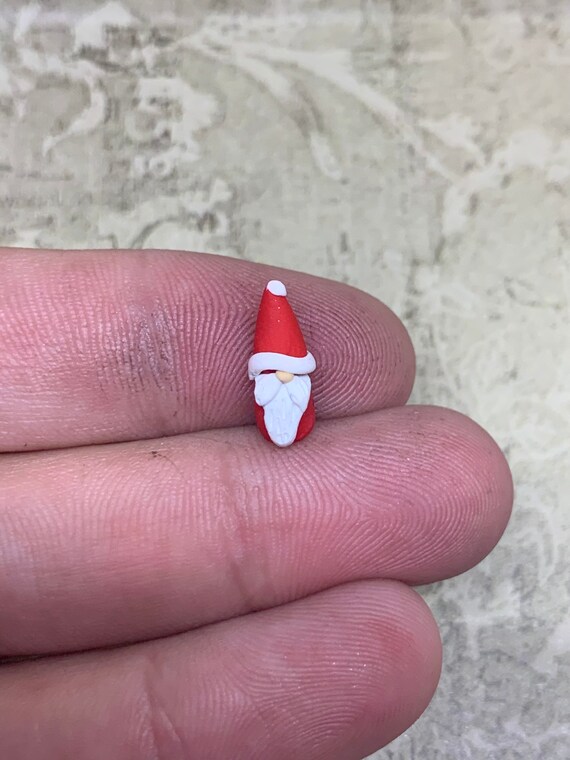Micro Miniature Santa Figurine, Tiny Santa Figurine, Mini Santa