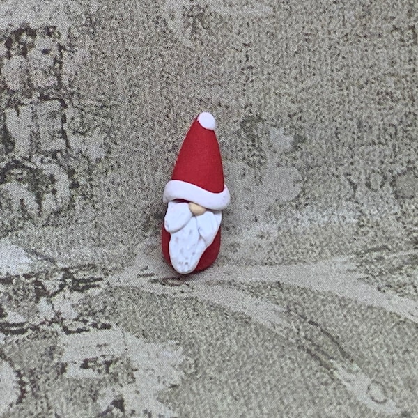 Micro Miniature Santa Figurine, Tiny Santa Figurine, mini santa, Christmas miniature