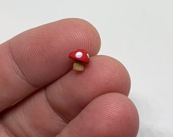 Miniature flat mushroom, micro mushroom, Tiny mushroom decor, tiny mushroom for terrarium