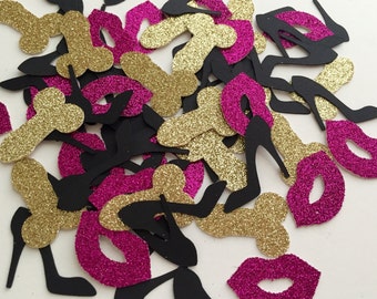 Items Similar To Lips Party Confetti Lips Confetti Lips Party