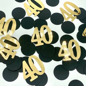 60th Birthday Decorations, 30/40/50/60 Birthday Decorations, Number Confetti, Birthday Confetti, Birthday Decorations, Sixty Confetti image 5