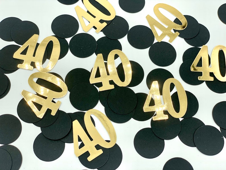 60th Birthday Decorations, 30/40/50/60 Birthday Decorations, Number Confetti, Birthday Confetti, Birthday Decorations, Sixty Confetti image 5