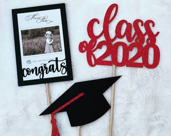 Graduation Centerpiece, Graduation Centerpiece Sticks, 2024 Graduation Party Decorations, Graduation Decor, Class of 2024, Graduation Party
