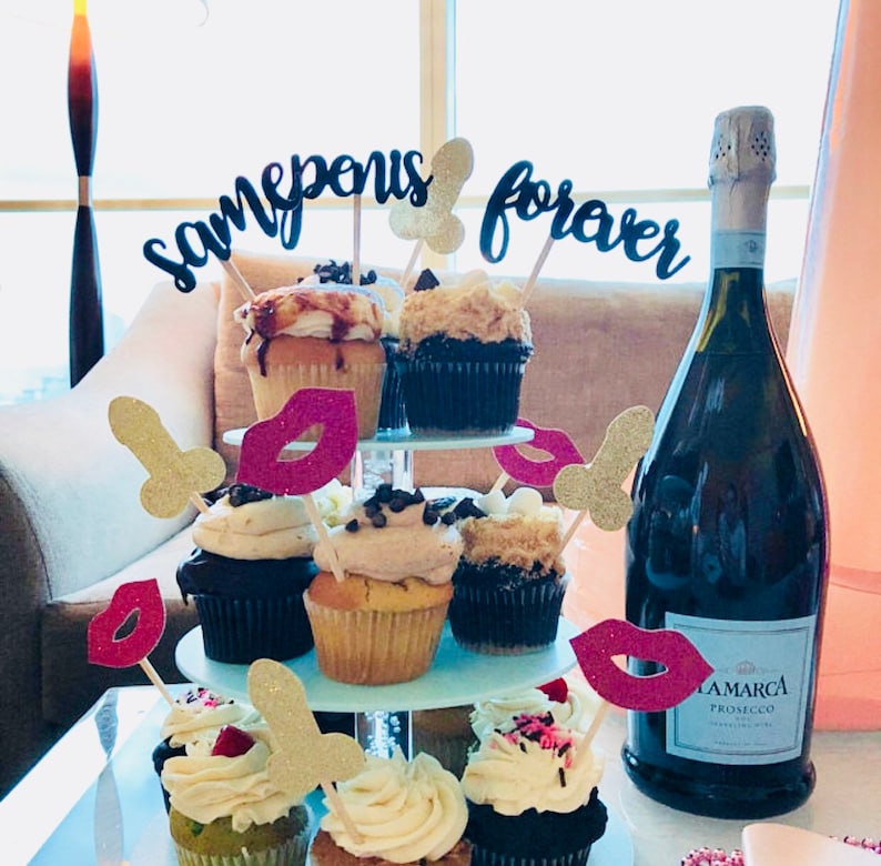 Bachelorette Party Decorations Same Penis Forever Cupcake Bachelorette Party Decorations Same Penis Forever Cupcake