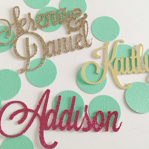 Custom Confetti, Name Confetti, Personalized Confetti, Custom Name Confetti, Party Confetti, Birthday Confetti, Bridal Shower Confetti