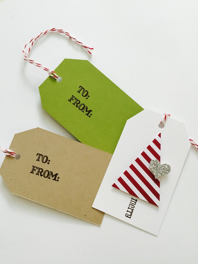 Christmas Gift Tags Christmas Tree dimensional sparkle gift tags gift tags 10 tags image 6