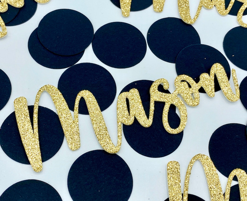 Name Confetti Custom Confetti Wedding Confetti Personalized Etsy