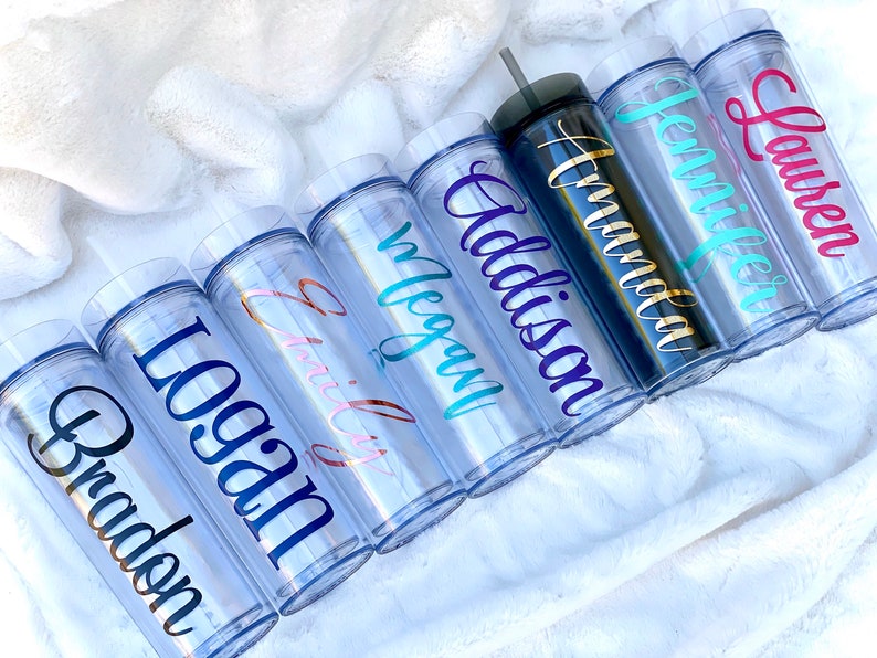 Custom Cups With Straw Custom Tumbler With Straw Etsy