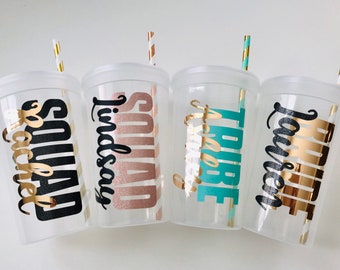 Personalized Party Cups, Bridesmaid Party Cups, Bachelorette Party Cups, Bridal Party Favors, Bachelorette Party Favors, Wife of the Party