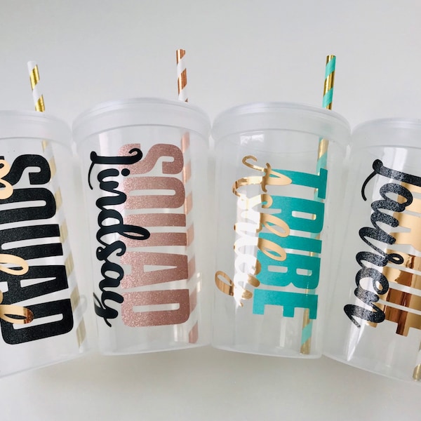 Personalized Bridesmaid Stadium Cup: Custom Bachelorette Party Favor