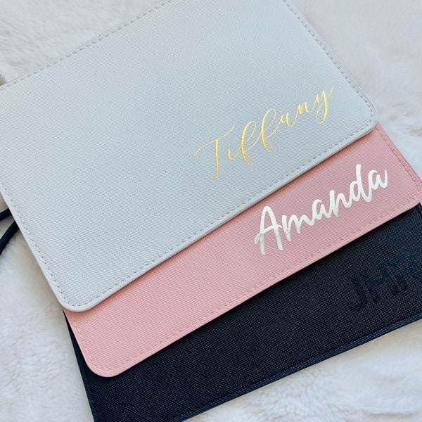 Personalized Makeup Bag | Bridesmaids Gift | Bridesmaid Clutch | Custom Clutch | Bachelorette Party Gift | Personalized Christmas Gifts