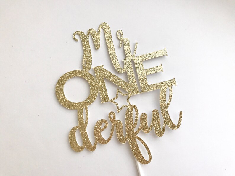 Mr Onederful Cake Topper Mr One Derful First Birthday Cake - Etsy