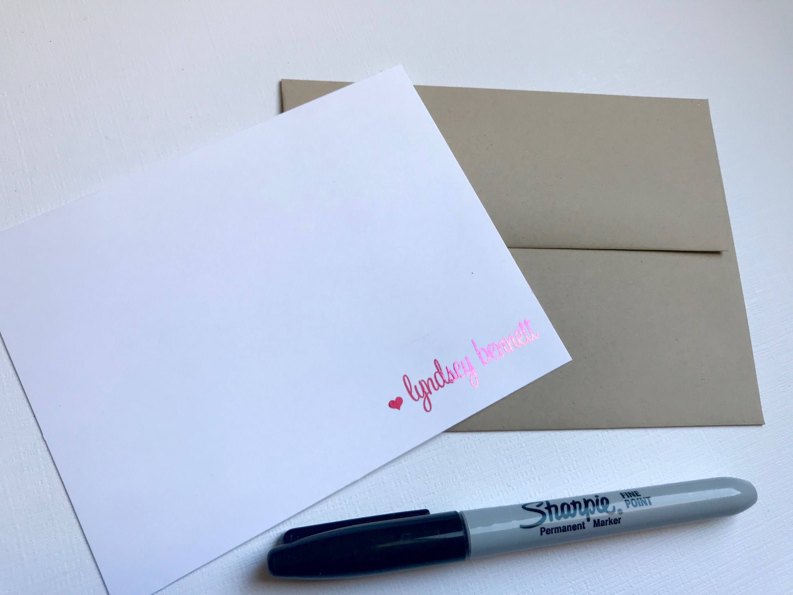 Custom Note Cards Personalized Stationary Gold Note Cards Etsy