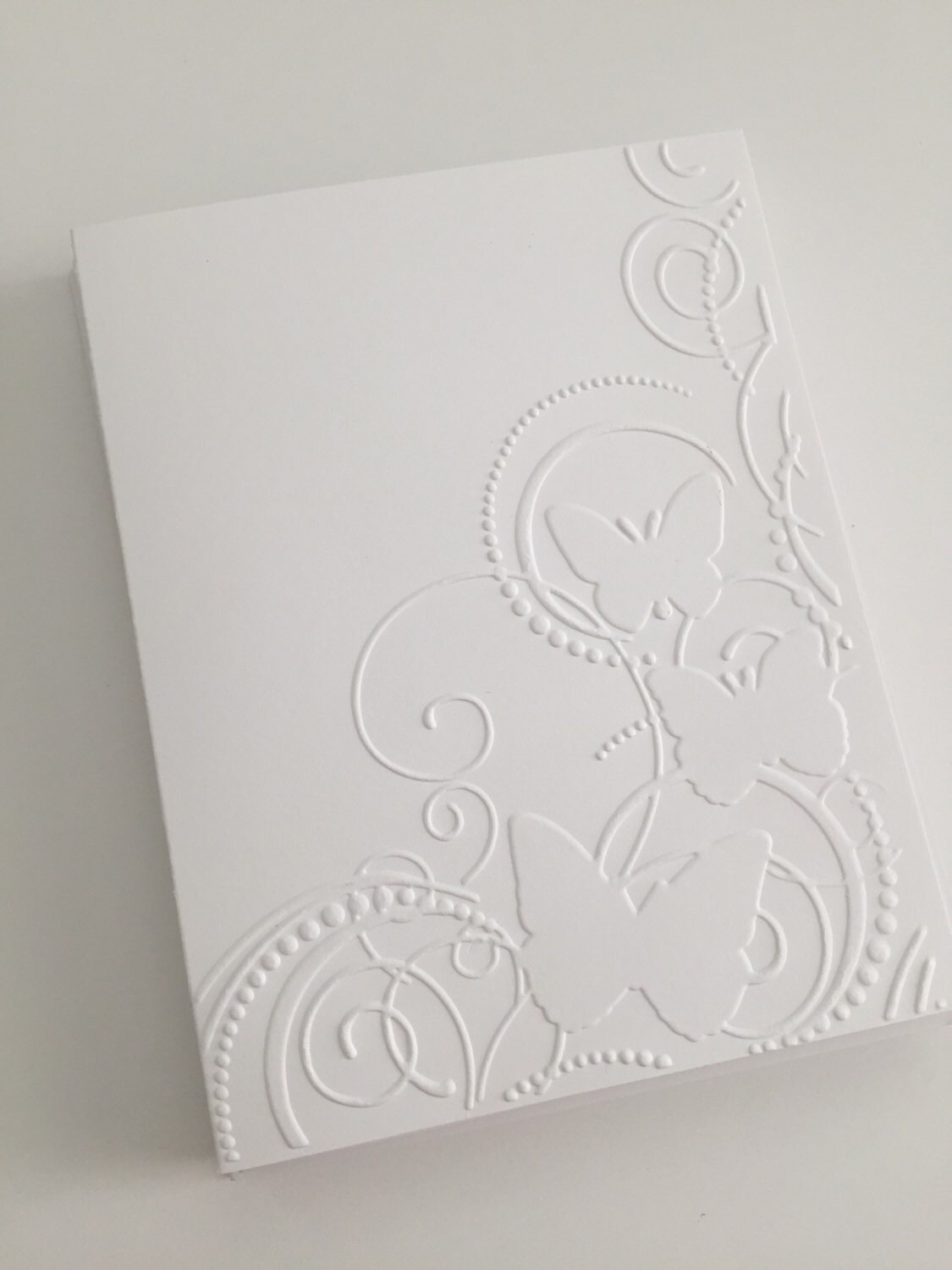 Embossed Butterfly Note Card Set: Blank Greeting Cards, Butterfly - Etsy