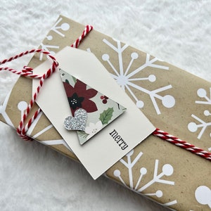 Christmas Gift Tags Christmas Tree dimensional sparkle gift tags gift tags 10 tags image 3