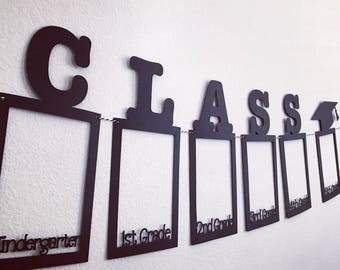 Kindergarten to 12th Grade Photo Banner: Graduation Party Decoration