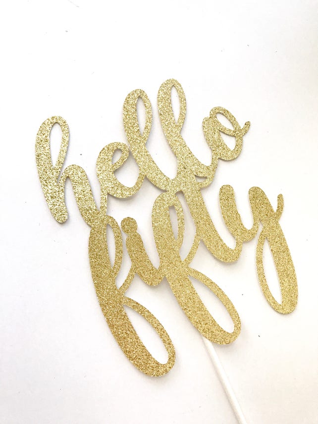 birthday cake topper 50th
