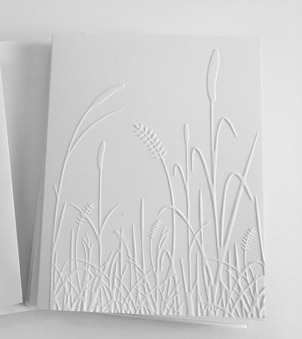Embossed Cards Embossed Note Cards Embossed Cards Set Note Etsy