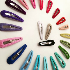 Ribbon Snap Hair Clips: Toddler & Adult Sizes