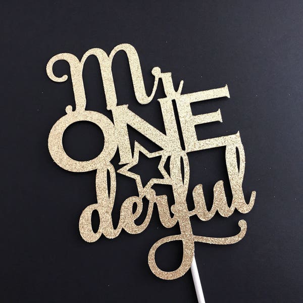 Mr Onederful Cake Topper - Etsy